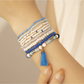 Lovra - Bohemian Layered Beaded Tassel Bracelet