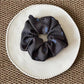 Gifty - Bow Print Scrunchie Striped Hair Tie