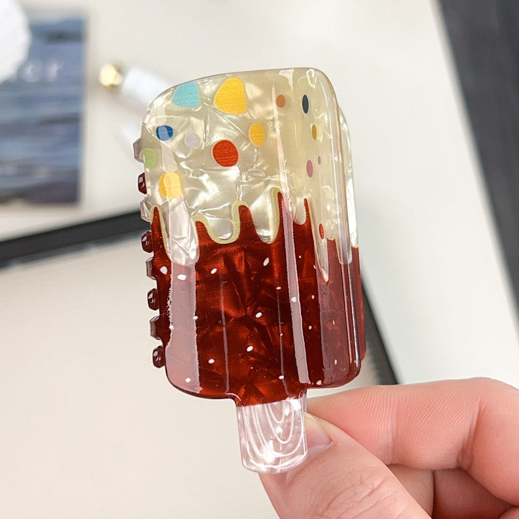 Beau - Cartoon Ice Cream Motif Claw Clip