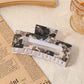 Beau - Elegant Openwork Floral Square Claw Clip