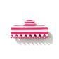 Beau - Rounded Striped Acetate Hair Claw Clip