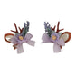 Beau - Christmas Deer Antler Bow Hair Clip Set