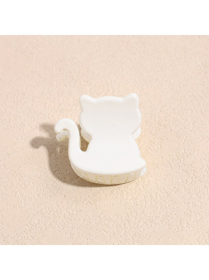 Beau - Glossy Cat Shape Acrylic Alloy Claw Clip