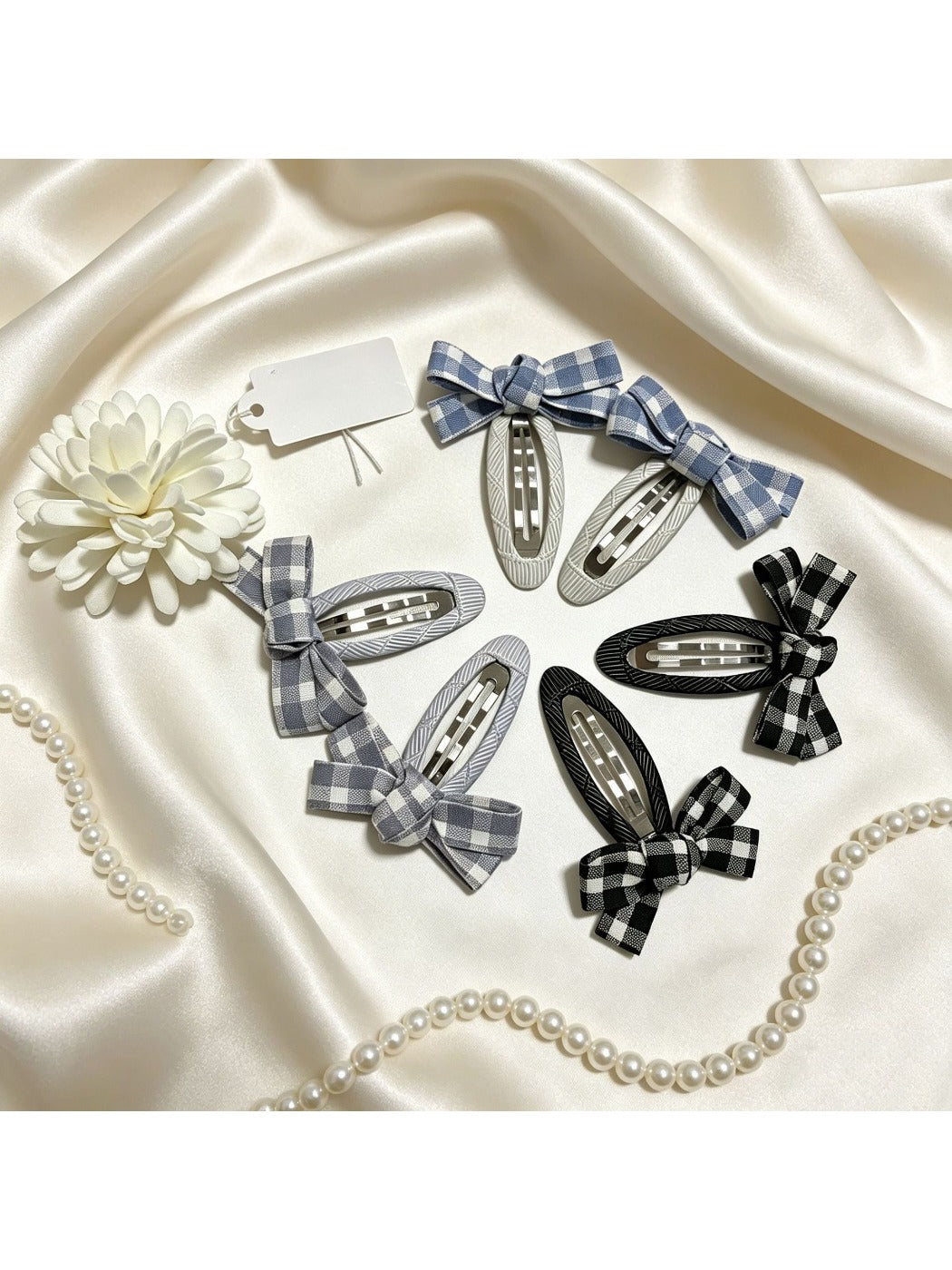 Beau - Gentle Plaid Bow Hair Clip