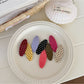 Beau - Oval Polka Dot Acetate Fiber Hair Clip