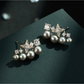 Earedge - Star Shape Rhinestones Alloy Fashion Stud Earrings