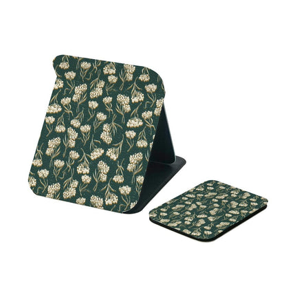 Mirroray - Double Sided Floral Print Folding Makeup Mirror