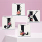 Mirroray - Floral Letter Print Folding Compact Mirror