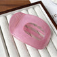 Beau - Glossy Oval Cutout Geometric Back Hair Clip