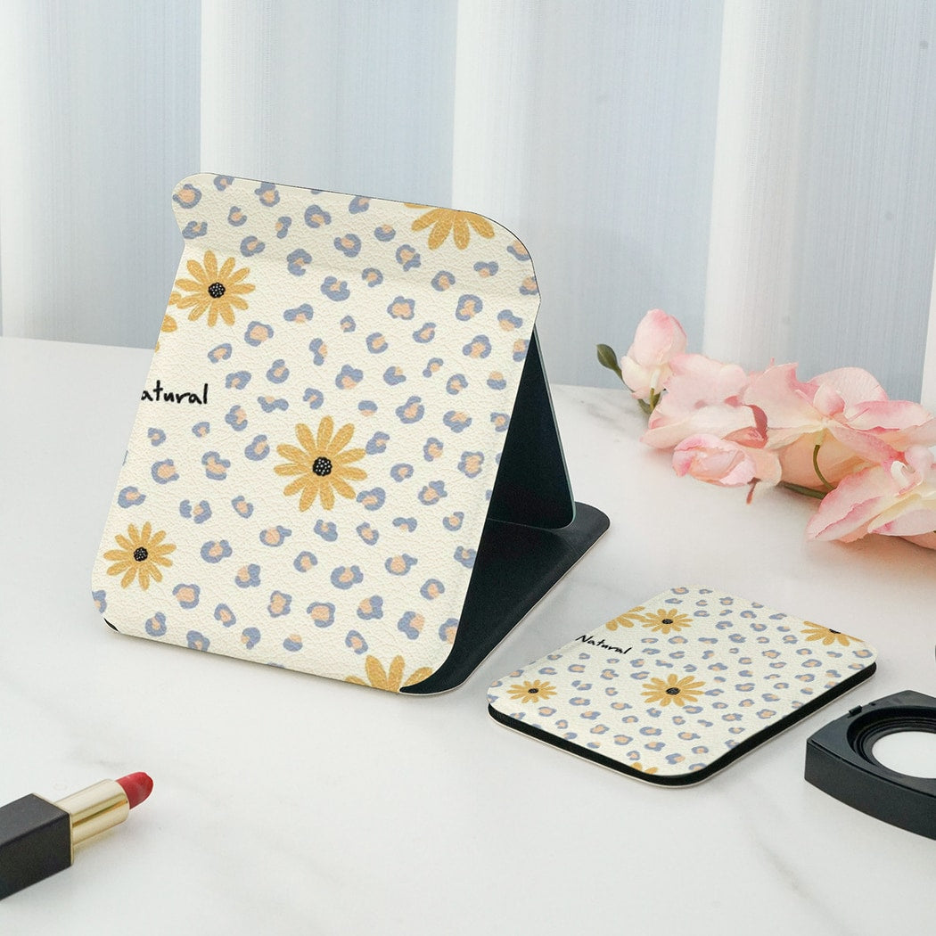 Mirroray - Daisy floral pattern Compact Mirror