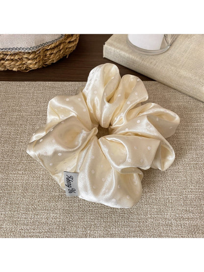 Gifty - Satin Polka-Dotted Scrunchie