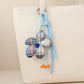 Keypus - Plaid Flower Fabric Bag Charm Keychain