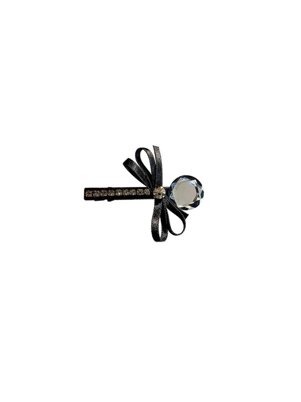 Beau - Rhinestone-Embellished Butterfly-Shaped Hair Clip