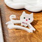 Beau - Openwork Cat Shape Decorative Claw Clip