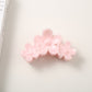 Beau - Marbled Three Flower Petal Claw Hair Clip