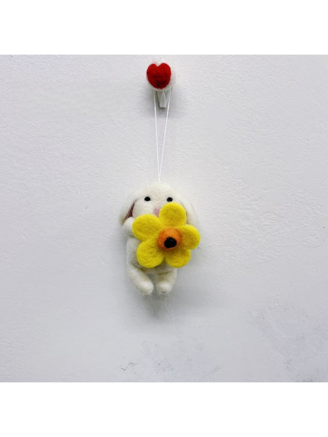 Feltery - Cute 3D Bunny Plush Keychain Bag Charm