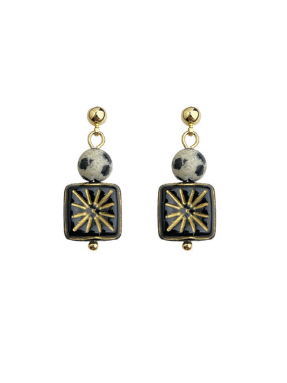 Earedge - Retro Star Motif Earrings
