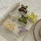 Beau romantic acetate butterfly shaped claw clip in tortoiseshell pattern