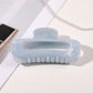 Beau - Glossy Marble Look Oval Hair Claw Clip