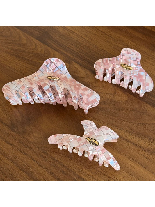 Beau - Iridescent Check Hair Clip