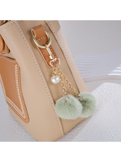 Keypus - Double furball pendant keychain