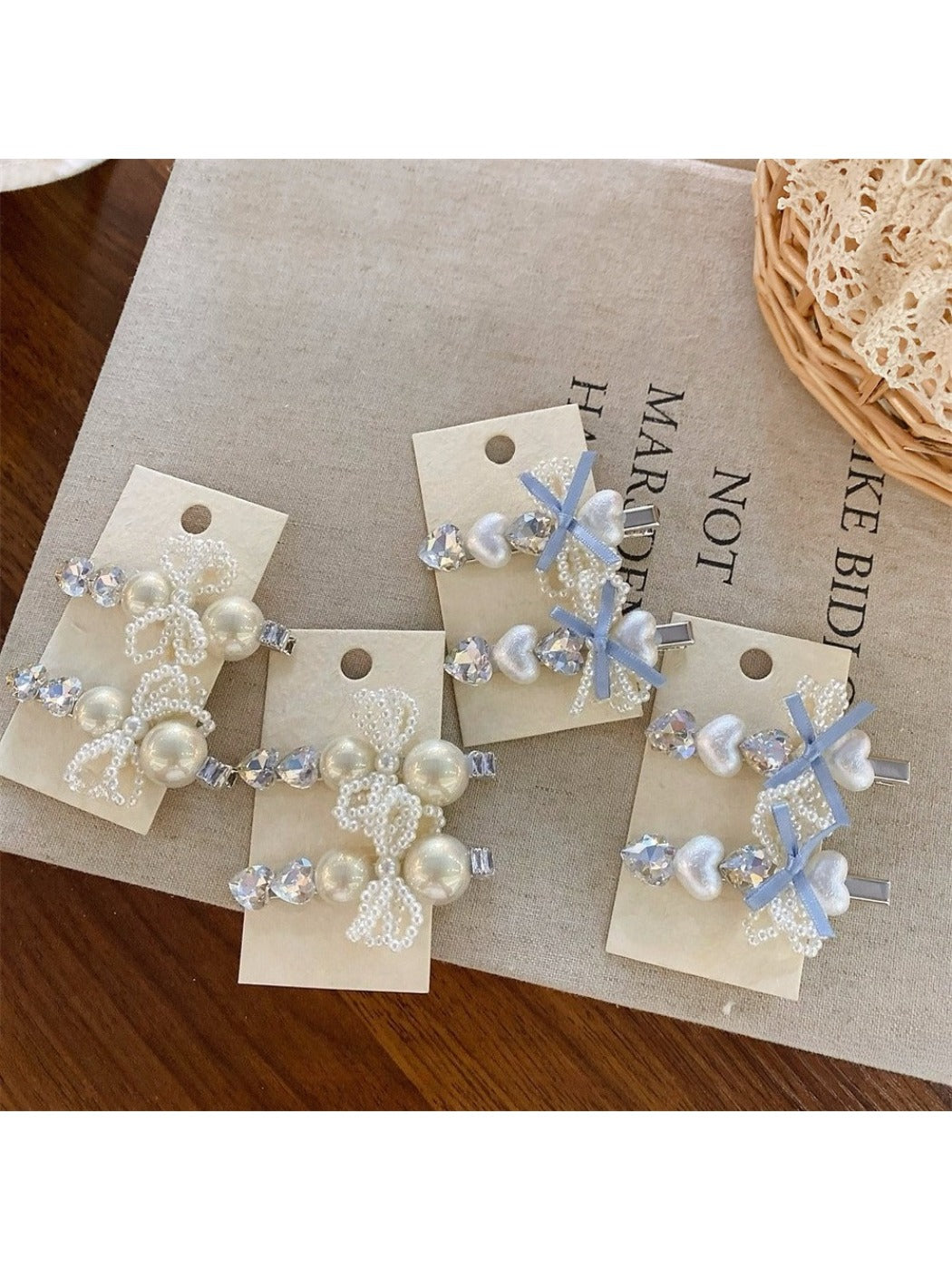 Beau - Vintage Beaded Bow Hair Clip