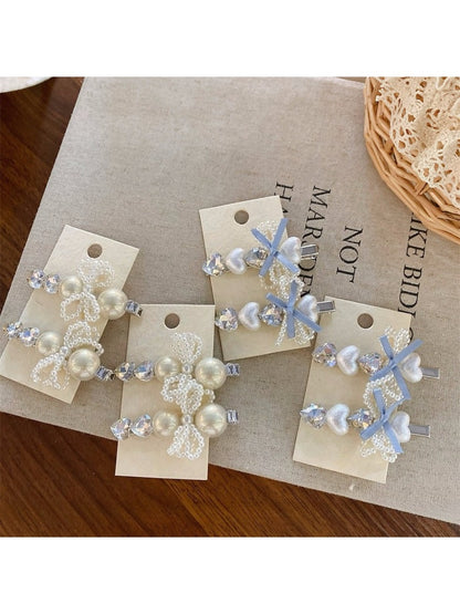 Beau - Vintage Beaded Bow Hair Clip