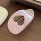 Beau - Marbled Heart Cutout Acrylic Hair Clip