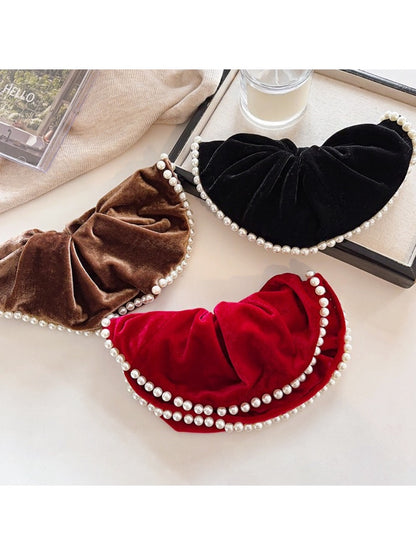 Gifty - Solid Color Velvet Scrunchie Hair Tie