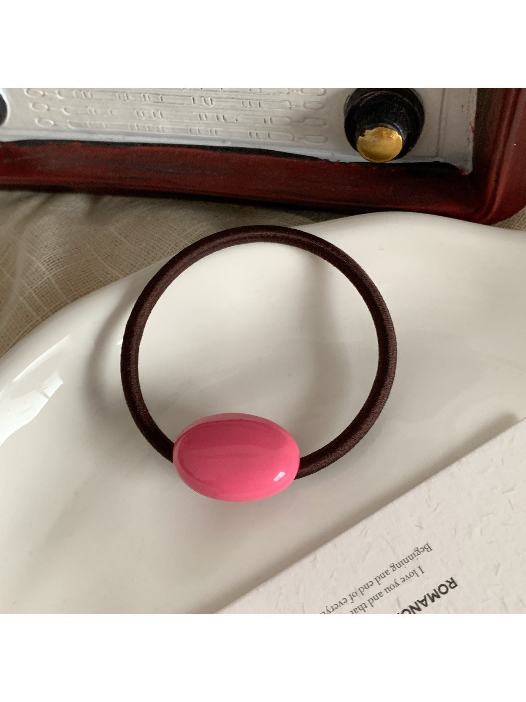 Gifty - Solid Color Oval Hair Tie