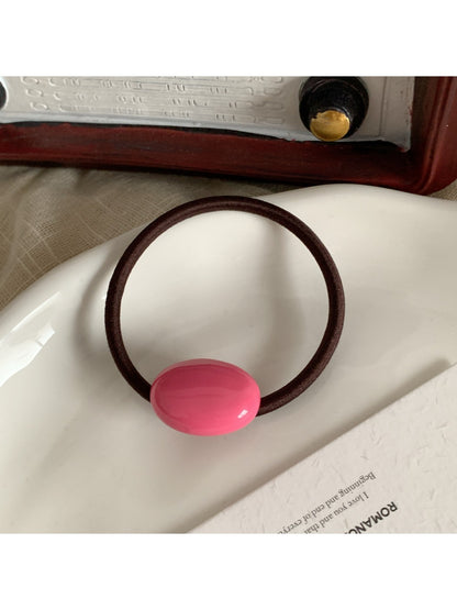 Gifty - Solid Color Oval Hair Tie