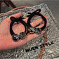 Gifty - Geometric Shiny Accent Textured Hair Tie