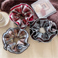 Gifty - Solid Color Plaid Scrunchie Hair Tie