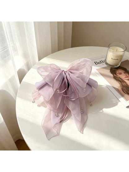 Beau - Ribbon Tail Butterfly Bow Claw Hair Clip