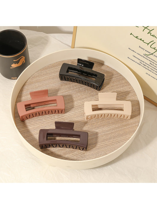 Beau - Rectangle Solid Color Hair Clip