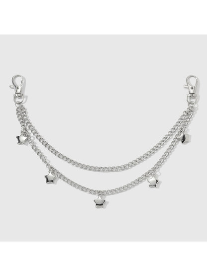 Keypus - Y2K Alloy Hollow Star Bag Charm Keychain