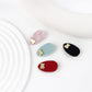 Beau - Oval Acetate Bear Detail Duckbill Hair Clip