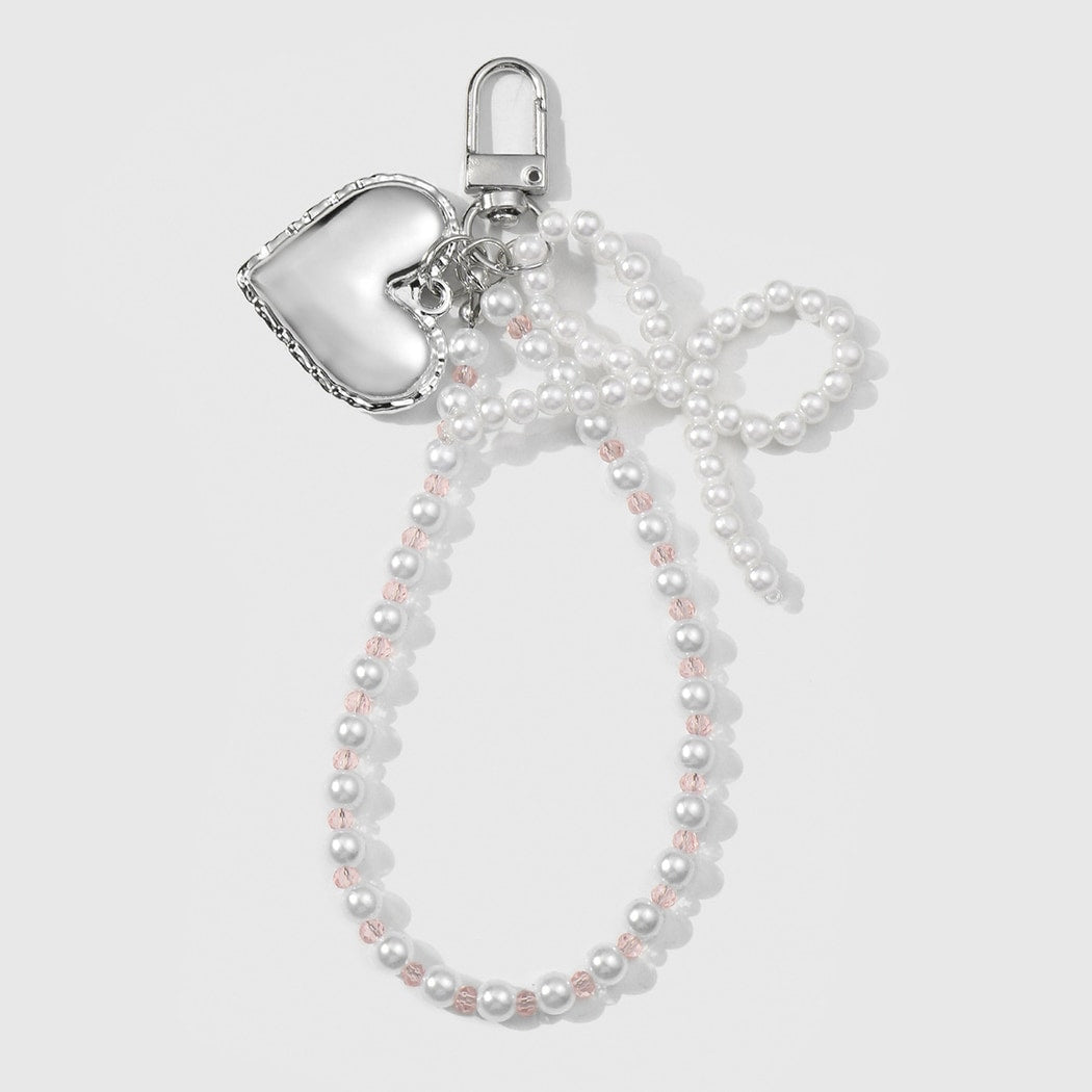 Keypus - Decorative Beaded Bow and Butterfly Keychain