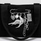 Brovia - Punk Bird Chain Detail Alloy Statement Brooch