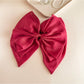 Beau - Layered Bow Polyester Claw Clip