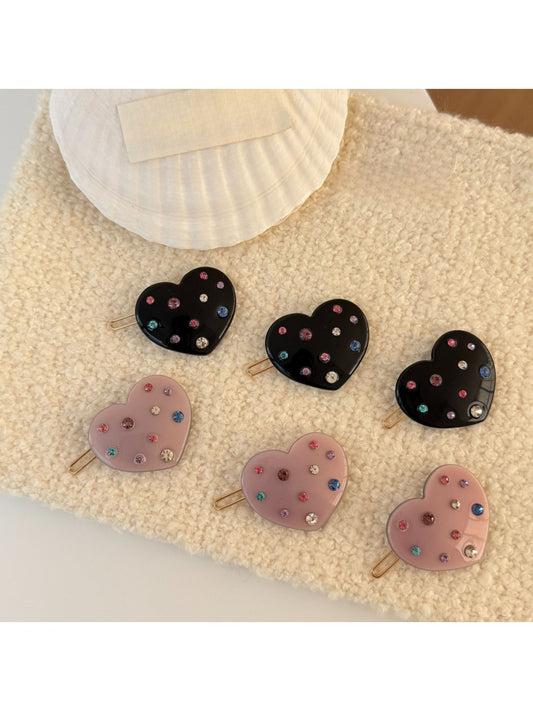 Beau - Heart-Shaped Side Hair Clip