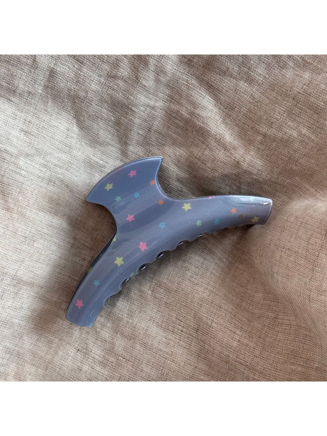 Beau - Mist Blue Acrylic Rectangle Fan Shape Claw Clip