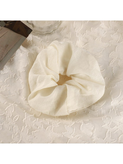 Gifty - Solid Color Polyester Fabric Scrunchie