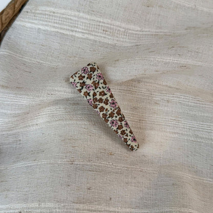 Beau - Floral Pattern Fabric Hair Clip