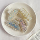 Beau - Iridescent Rhinestone Accent Plastic Claw Clip