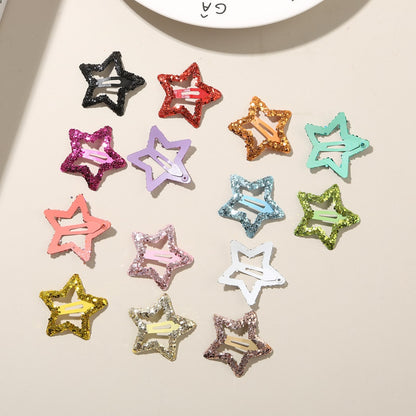 Beau - Sparkly Star Shape Alloy Hair Clip Set