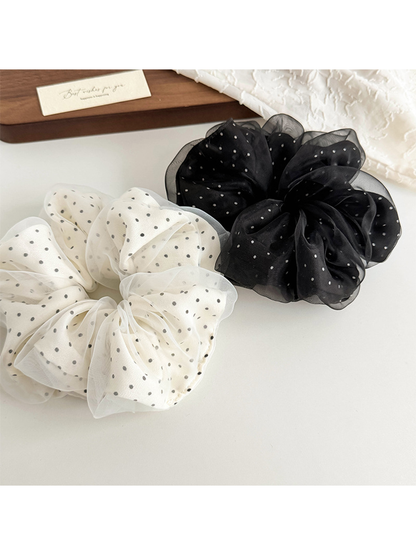 Gifty - Double Layer Polka Dot Style Scrunchie