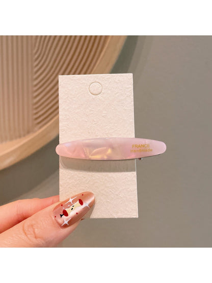 Beau - Acetate Oval Duckbill Side Hair Clip