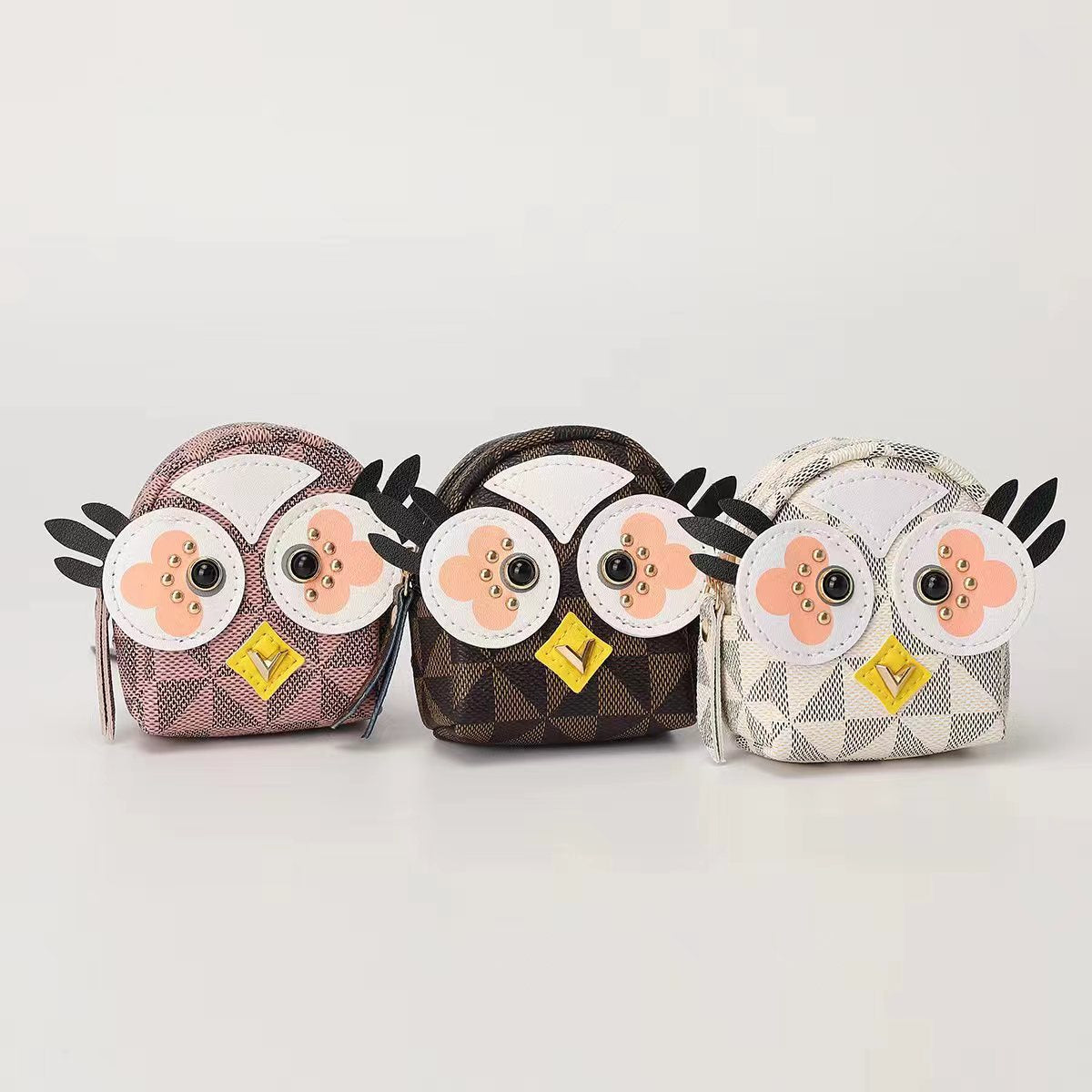 Bacio - Owl Coin Purse with Keychain Charm