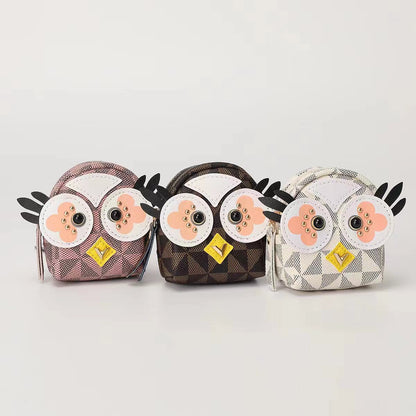 Bacio - Owl Coin Purse with Keychain Charm